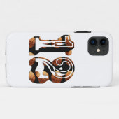 Basketball-nummer 12 Afbeelding Logo, Case-Mate iPhone Case (Achterkant (horizontaal))