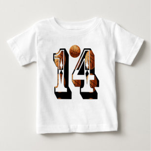 Basketball-nummer 14 Afbeelding Logo,