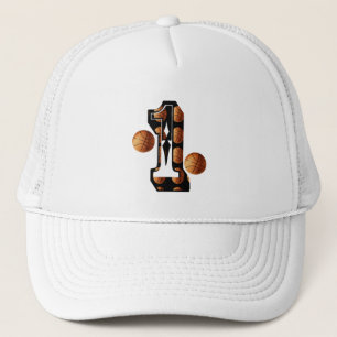 Basketball nummer 1 Logo, Trucker Pet