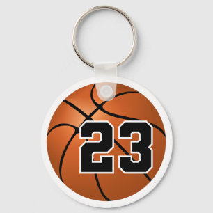 Basketball-nummer #23 sleutelhanger