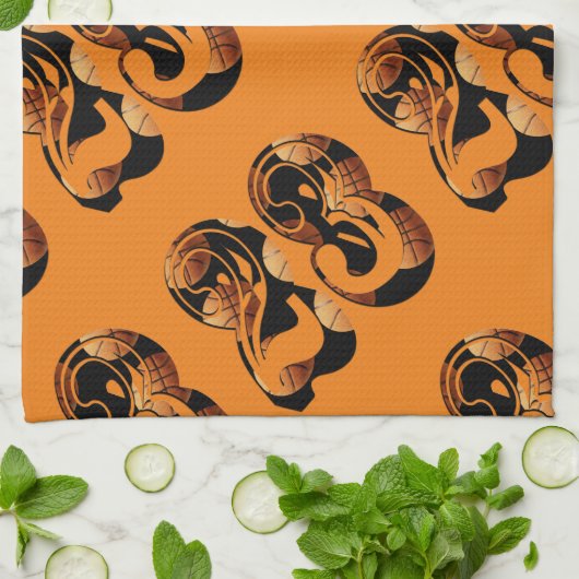 Basketball nummer 23, theedoek (Gevouwen)