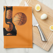 Basketball nummer één, theedoek (Quarter Fold)