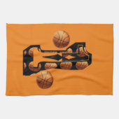 Basketball nummer één, theedoek (Horizontaal)