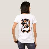 Basketball nummer twee, Afbeelding Logo, T-shirt (Achterkant volledig)