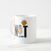 Basketball Nut 1 Koffiemok (Voorkant links)