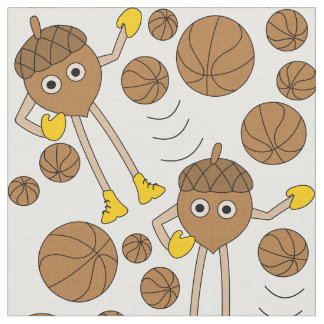 Basketball Nut Patroon Stof