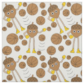 Basketball Nut Patroon Stof (Swatch)