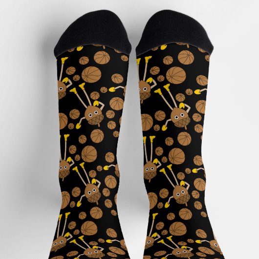 Basketball Nut Pattern Socks Sokken (Top)