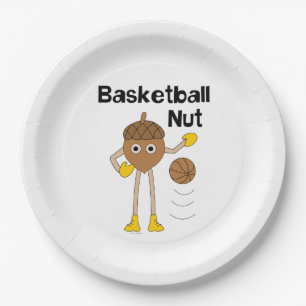 Basketball Nut Text Papieren Bordje