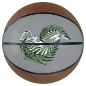 Basketball NZ Aotearoa Fern Design Basketbal (Voorkant)