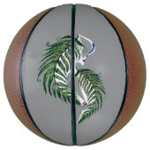 Basketball NZ Aotearoa Fern Design Basketbal (Verticaal)