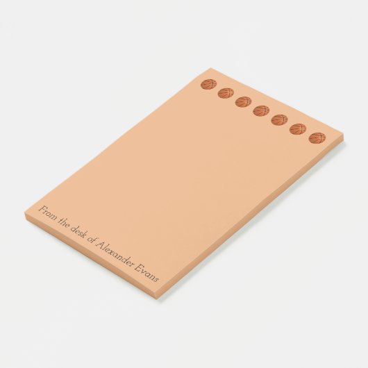 Basketball O Border Post-it® Notes (Schuin)