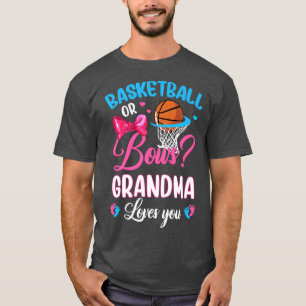 Basketball of Bows oma houdt van je gender onthull T-shirt