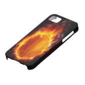 Basketball of Fire iPhone 5 Hoesje (Onderkant)