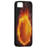 Basketball of Fire iPhone 5 Hoesje (Back/Rechts)