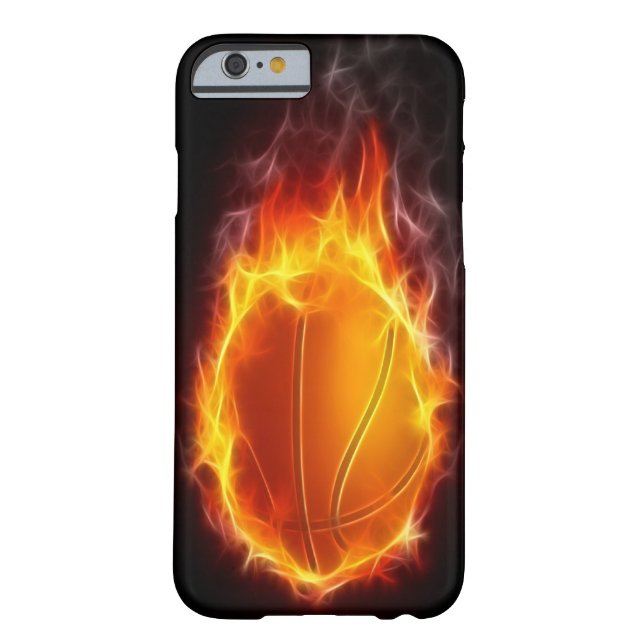 Basketball of Fire iPhone 6 hoesje (Achterkant)