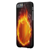 Basketball of Fire iPhone 6 hoesje (Achterkant Links)