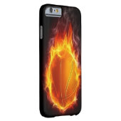 Basketball of Fire iPhone 6 hoesje (Achterkant/Rechts)