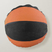 BASKETBALL OFFICIAL GAME PILLOW Black bl Rond Kussen (Achterkant)