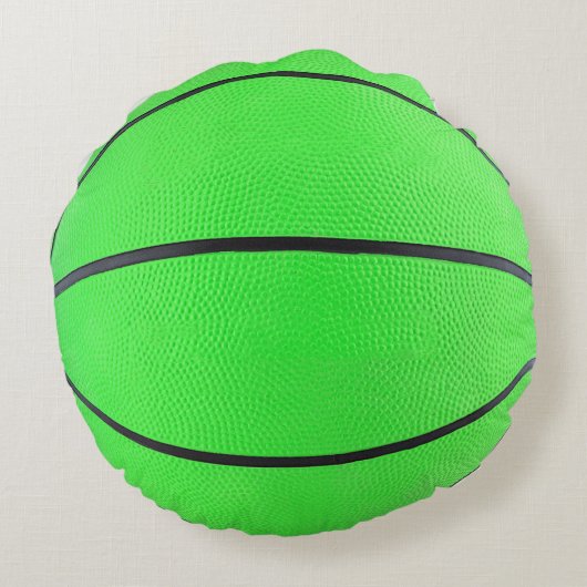 BASKETBALL OFFICIAL GAME PILLOW Green L Rond Kussen (Achterkant)