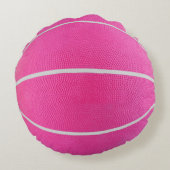 BASKETBALL OFFICIAL GAME PILLOW Pink Rond Kussen (Achterkant)