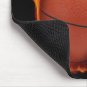 Basketball on Fire Mousepad Muismat (Hoek)