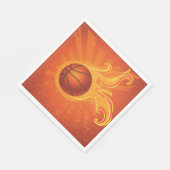 Basketball on Fire Napkins Servet (Hoek)