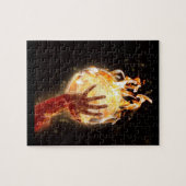 Basketball on Fire Puzzle w/Gift Box Legpuzzel (Horizontaal)