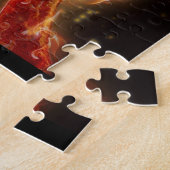 Basketball on Fire Puzzle w/Gift Box Legpuzzel (Zijkant)