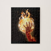 Basketball on Fire Puzzle w/Gift Box Legpuzzel (Verticaal)