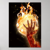 Basketball on Fire Value Poster Paper (Matte) (Voorkant)