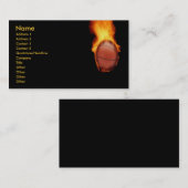 Basketball on Fire Visitekaartje (Voorkant / Achterkant)