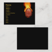 Basketball on Fire Visitekaartje (Voorkant / Achterkant)