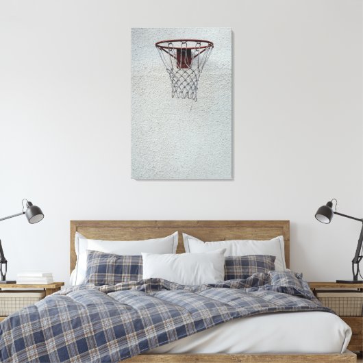 Basketball-ontwerp Canvas Afdruk (Insitu (Slaapkamer))