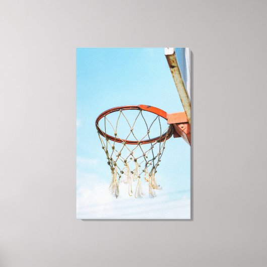 Basketball-ontwerp Canvas Afdruk (Voorkant)