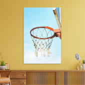 Basketball-ontwerp Canvas Afdruk (Insitu (Woonkamer))