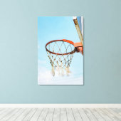 Basketball-ontwerp Canvas Afdruk (Insitu (Houten vloer))
