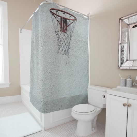 Basketball-ontwerp Douchegordijn (In situ)