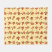 Basketball-ontwerp Fleece Deken (Voorkant (Horizontaal))