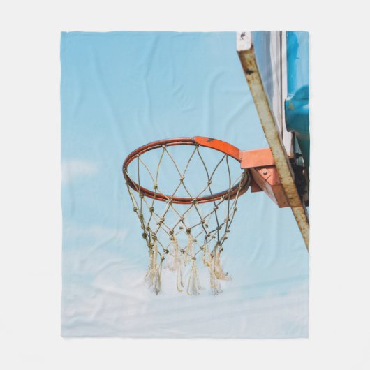 Basketball-ontwerp Fleece Deken (Voorkant)