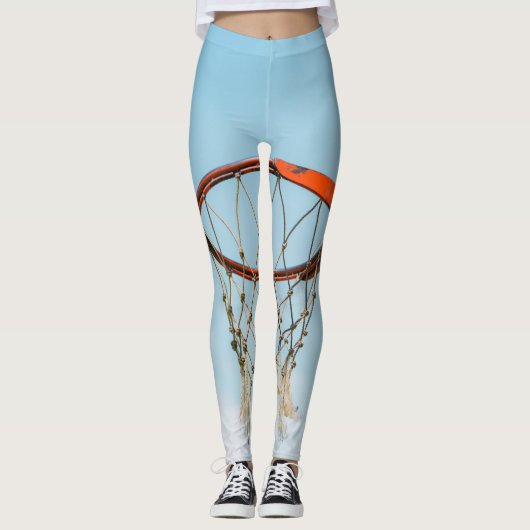 Basketball-ontwerp Leggings (Voorkant)