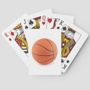 Basketball op een deck speelkaartjes pokerkaarten