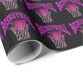 Basketball op het net cadeaupapier
