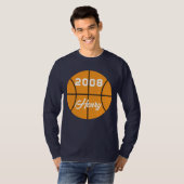 Basketball op maat t-shirt (Voorkant volledig)