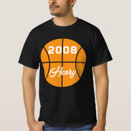 Basketball op maat t-shirt