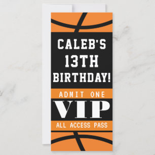 Basketball Oranje Black Birthday VIP Pass
