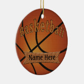 Basketball Ornament met JOUW NAAM (Rechts)