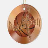 Basketball Ornaments.  Basketball & Player Keramisch Ornament (Links)