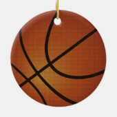 Basketball Ornaments.  Basketball & Player Keramisch Ornament (Achterkant)
