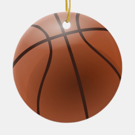 Basketball Ornaments Keramisch Ornament (Voorkant)